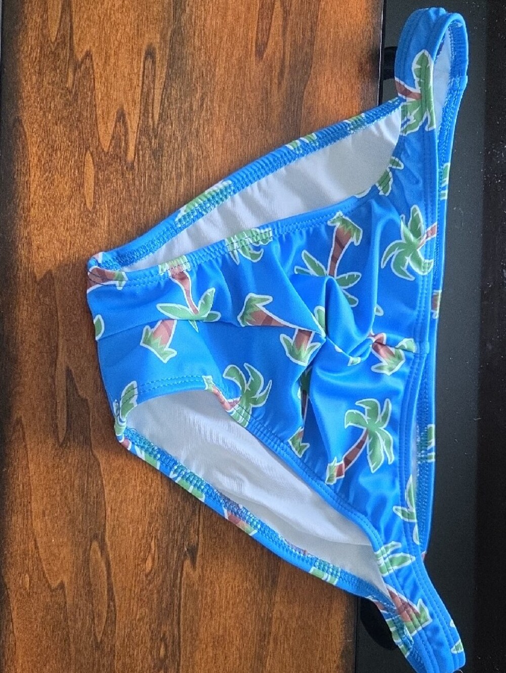 Aussiebum. Blue Palm-Print Men Swim Bikini